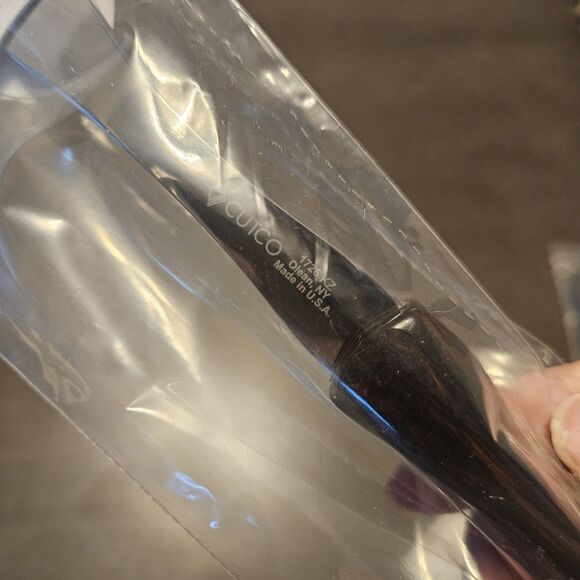 Vintage CUTCO USA 1726 KZ Turning Fork w/ Classic Dark Brown Swirl Handle - Picture 3 of 3